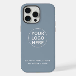 Dusty Blue l Professional Company Blue Branded iPhone 15 Pro Max Case