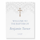 Dusty Blue Lace | Baptism Welcome