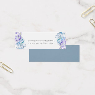 Dusty Blue Lavender Floral Wedding Website RSVP