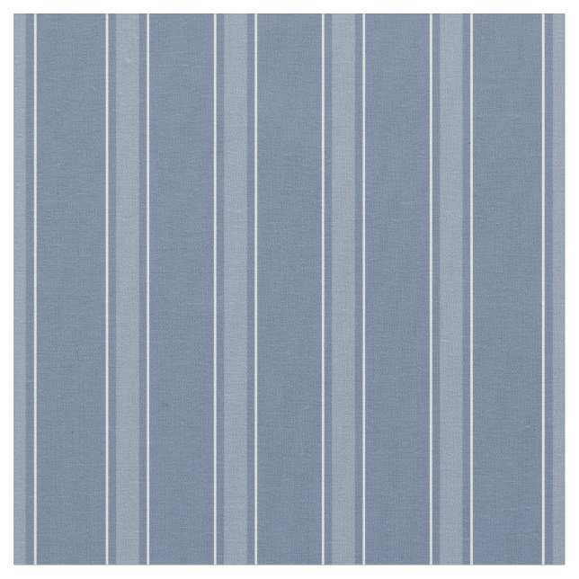 Dusty Blue & Light Dusty Blue Stripes Fabric (Close Up)