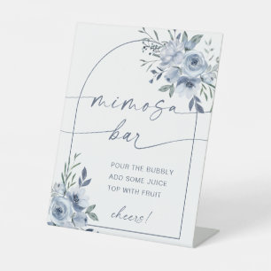 Dusty Blue Mimosa Bar Bridal Shower Sign