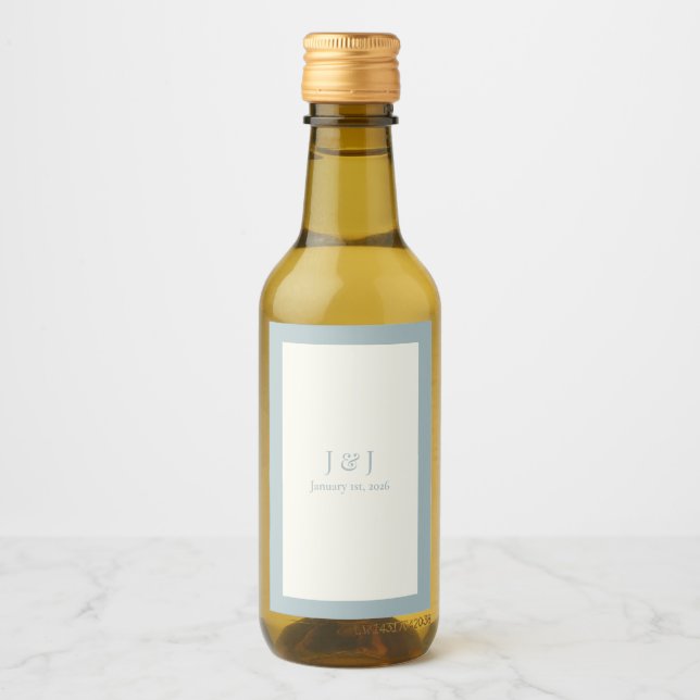 Dusty Blue Mini Wine Labels V1 (Front)