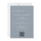Dusty Blue Minimalist All In One Wedding QR Code