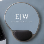 Dusty Blue Minimalist Modern Monogram Elegant Gel Mouse Mat<br><div class="desc">Introducing our Dusty Blue Minimalist Modern Monogram Elegant Collection: Elevate your style with understated sophistication and timeless charm. Our collection features minimalist designs in a soothing dusty blue hue, enhanced with elegant monograms tailored to your personal taste. From refined stationery to versatile accessories, each piece in our collection is meticulously...</div>