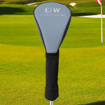 Dusty Blue Minimalist Modern Monogram Elegant Golf Head Cover<br><div class="desc">Introducing our Dusty Blue Minimalist Modern Monogram Elegant Collection: Elevate your style with understated sophistication and timeless charm. Our collection features minimalist designs in a soothing dusty blue hue, enhanced with elegant monograms tailored to your personal taste. From refined stationery to versatile accessories, each piece in our collection is meticulously...</div>