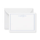 Dusty Blue Minimalist Monogram Two Border