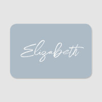 Dusty Blue Modern Brush Script