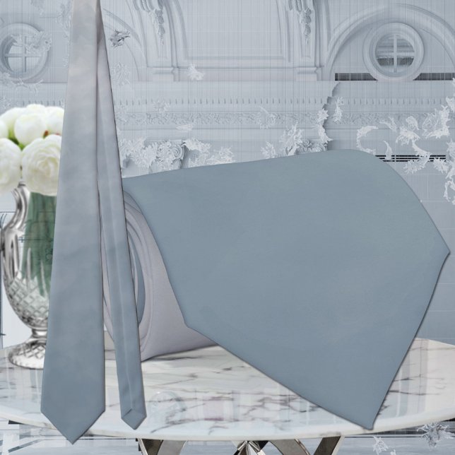Dusty Blue Monochromatic Ombre Wedding Tie (Creator Uploaded)
