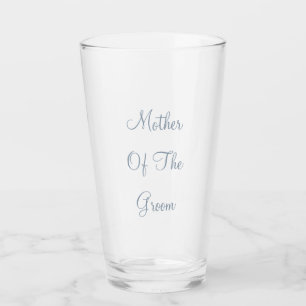 Dusty Blue Mother Of The Groom Wedding Gift Favour Glass