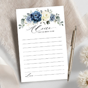 Dusty Blue Navy Champagne Bridal Shower Advice