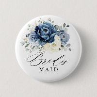 Dusty Blue Navy Champagne Ivory Bridesmaid