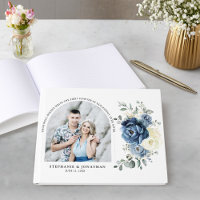 Dusty Blue Navy Champagne Ivory Wedding Photo