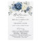 Dusty Blue Navy Champagne Ivory Wedding Program