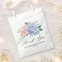 Dusty Blue Pastel Pink hydrangeas  Bridal Shower