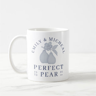 Dusty Blue Perfect Pear Bridal Shower Mug