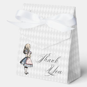Dusty Blue & Pink Alice In Wonderland Baby Shower Favour Box