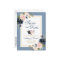 Dusty Blue Pink Floral Gold Save the Date