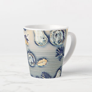 dusty blue pumpkin autumn latte mug
