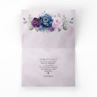 Dusty Blue Purple Navy Lilac Blooms Bridal Shower
