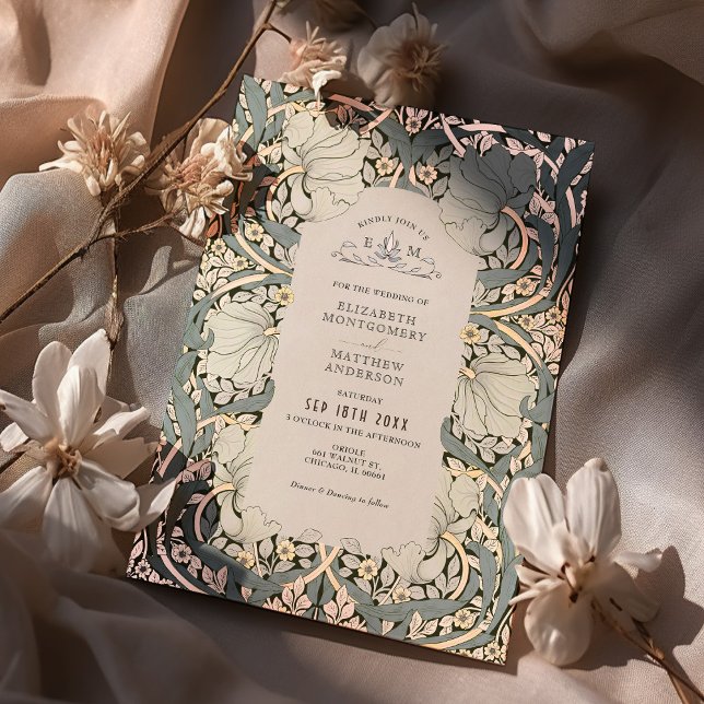 Dusty Blue Rose Gold Pimpernel William Morris (Creator Uploaded)