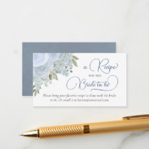 Dusty Blue Roses Recipe for the Bride to Be