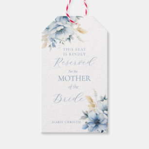 Dusty Blue Seating Reserved for mother of bride Gift Tags