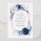 Dusty Blue Silver White Floral Botanical Wedding