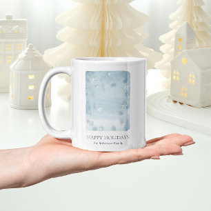 Dusty Blue Snowflake Coffee Mug