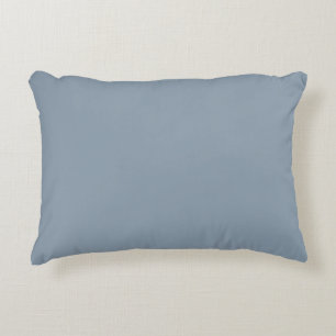 Dusty Blue Solid Color Decorative Cushion