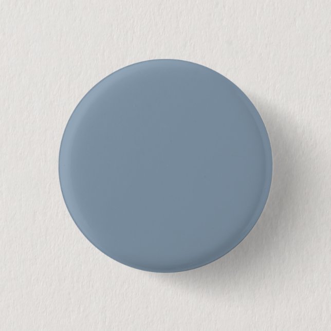 Dusty Blue Solid Colour 3 Cm Round Badge (Front)