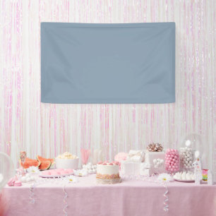 Dusty Blue Solid Colour Banner
