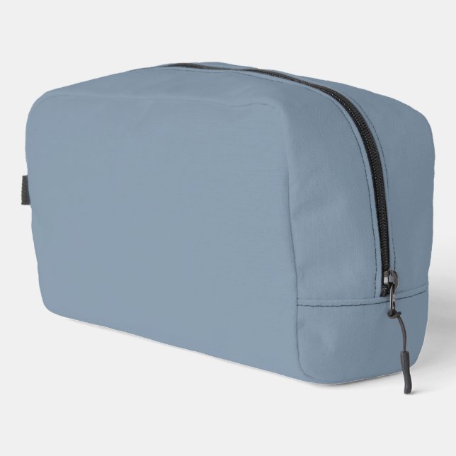 Dusty Blue Solid Colour Dopp Kit (Right Corner)