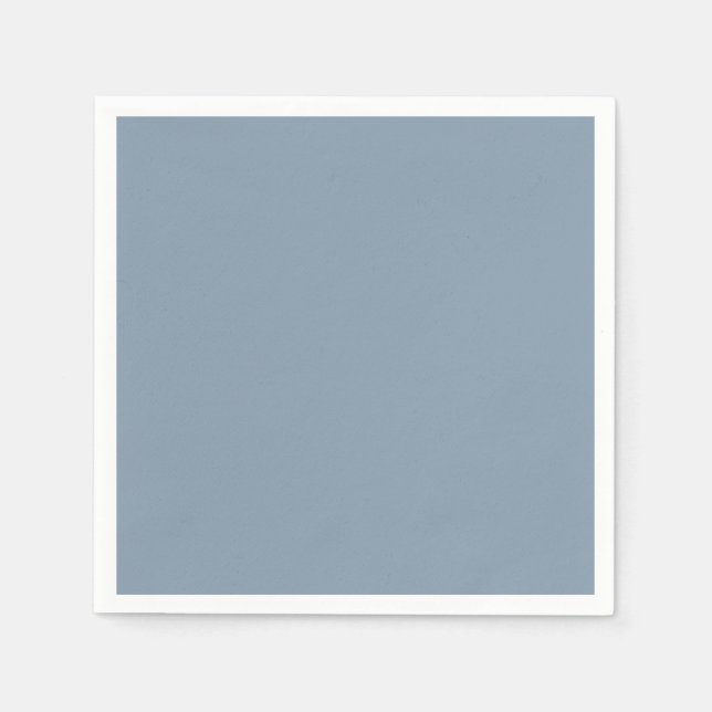 Dusty Blue Solid Colour Napkin (Front)