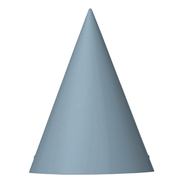 Dusty Blue Solid Colour Party Hat (Front)