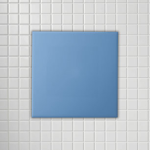 Dusty blue solid tile