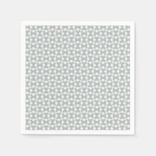 Dusty Blue Star Pattern Napkin