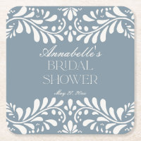 Dusty Blue Talavera Spanish Fiesta Bridal Shower