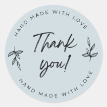 Dusty Blue Thank you sticker