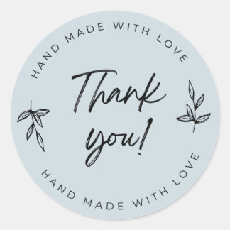 Dusty Blue Thank you sticker