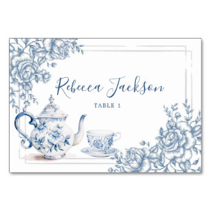 Dusty Blue Victorian Garden Afternoon Tea Table Nu Table Number