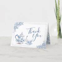 Dusty Blue Victorian Garden Bridal Shower Tea