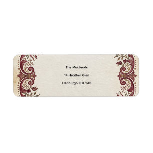 Dusty Blue Wedding Address Label