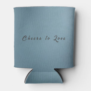 Dusty Blue Wedding Can Cooler