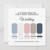 Dusty Blue Wedding Color Palette Romantic Wedding