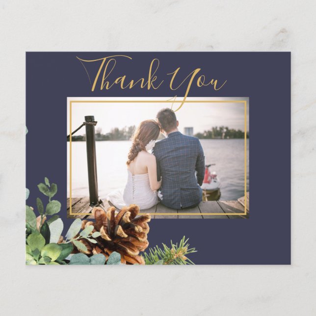 Dusty Blue Wedding Eucalyptus Greenery Budget Flyer (Front)