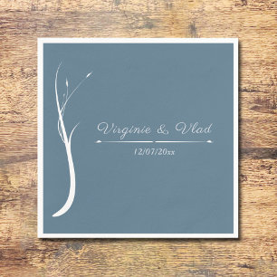 Dusty Blue Wedding Napkins