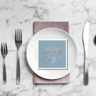 Dusty Blue Wedding Napkins