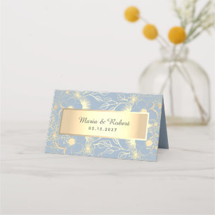 Dusty Blue Wedding Place Card