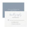 Dusty Blue Wedding RSVP Card