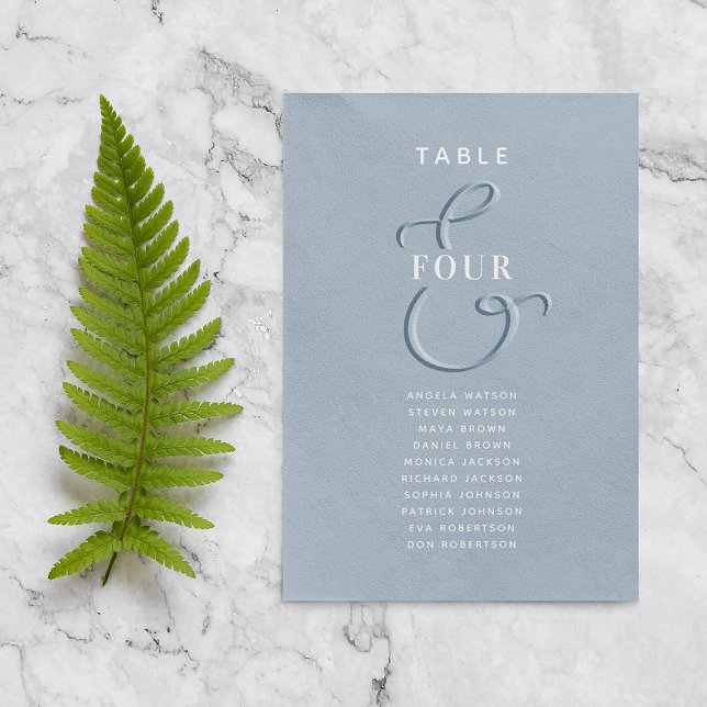 Dusty Blue Wedding Seating Chart (Creator Uploaded)